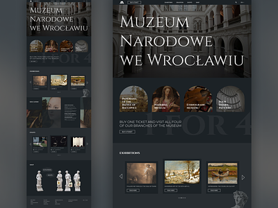 Museum Website Redesign belarus concept design museum redesign ui ux website