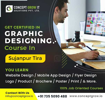 Graphic Design Services & Training Course in sujanpur Tira best it training institute branding graphic design motion graphics