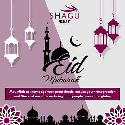 EID MUBARAK POST DESIGN branding design graphic design illustration logo typography