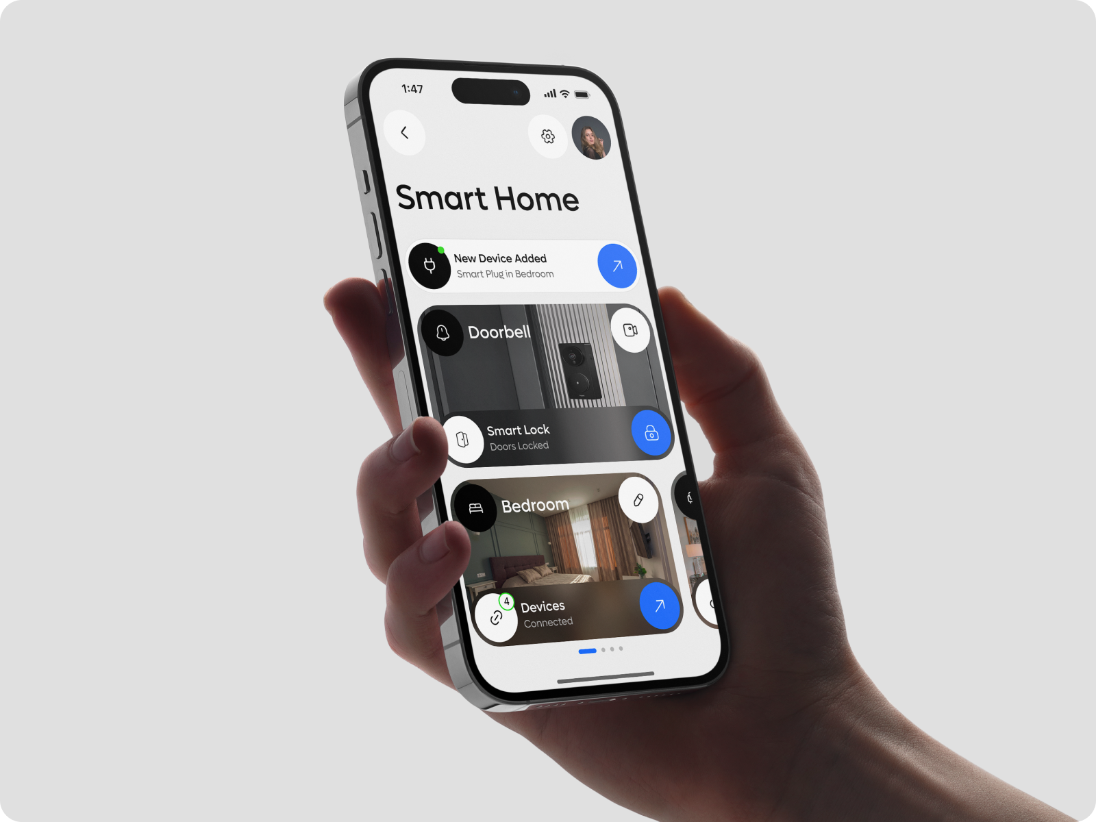 Homie App - Smart Home Dashboard app app design automation b2b business crm dashboard design iot management mobile mobile app optimization product design saas smart app smart home software ui ux