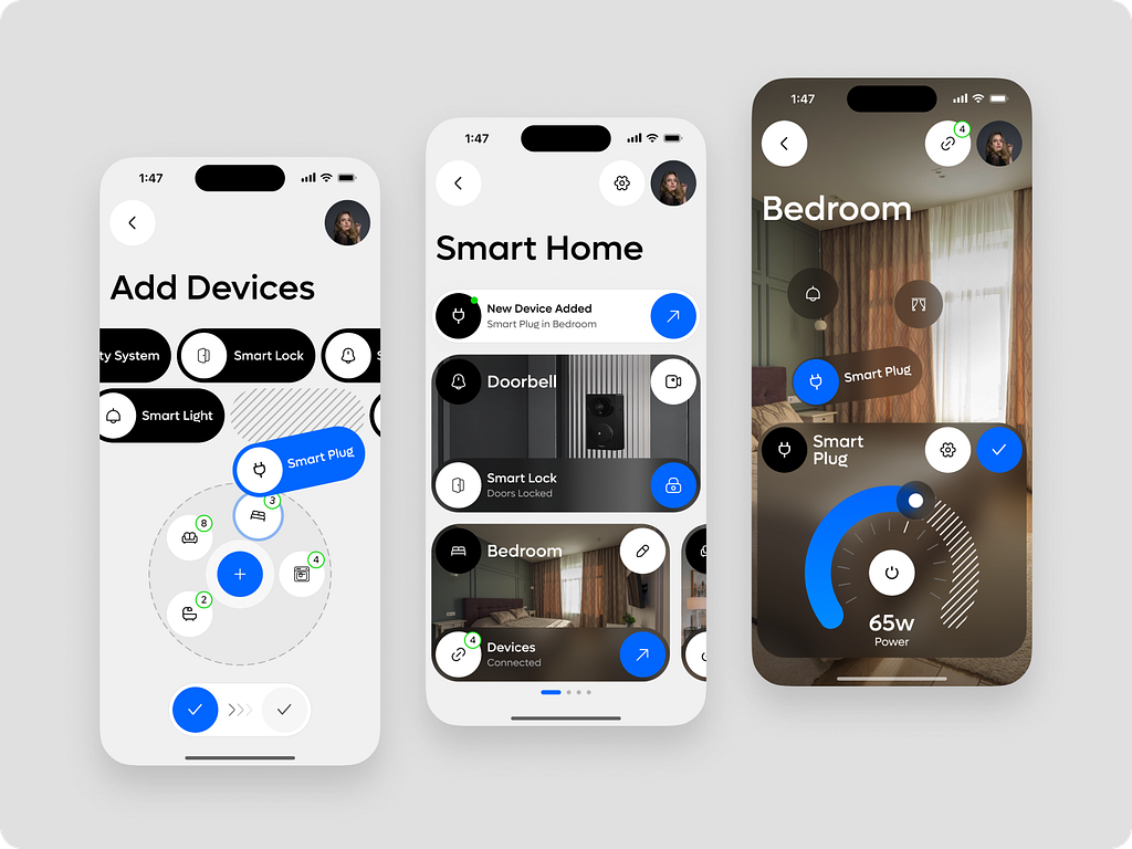 Homie App - Smart Home Dashboard by Jack L. for RonDesignLab ⭐️ on Dribbble