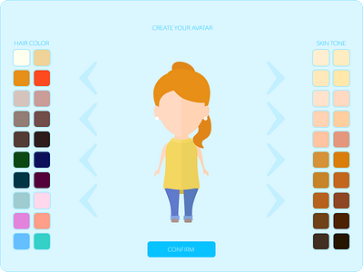 WEB avatar creating avatar graphic design ui variable web