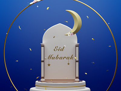 Eid Mubarak & Ramadan Kareem 3d afc art blender branding design eid mubarak graphic design illustration ramadan website