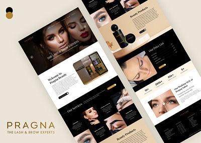 UI Design of Beauty Salon animation beauty salon branding modern ui design ux design webpage