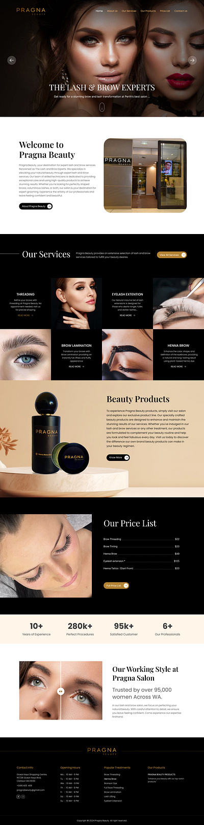 Beauty Salon website - Australia animation beauty salon branding graphic design modern ui ui design ux design webpage