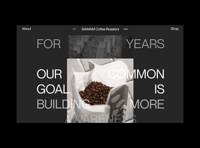 MAMAM Speciality Coffee Website animation branding coffee graphic design logo motion graphics ui