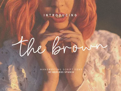 The Brown - Handwriting Script Font branding fonts handwriting font handwritten logo playfull script font typeface