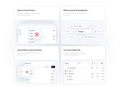 Features - Bento app bento components dashboard design system drive elements features grid product design saas ui ux web