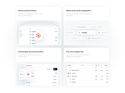 Features - Bento app bento components dashboard design system drive elements features grid product design saas ui ux web
