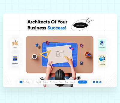 Concept design agency website design ui