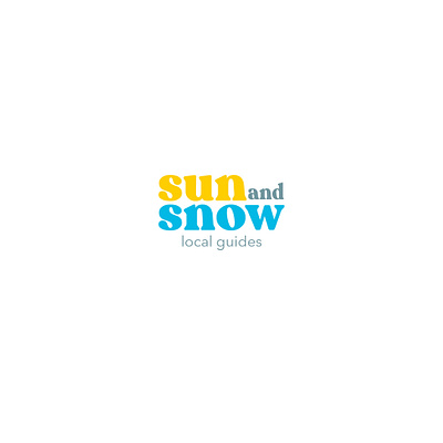 Sun and Snow Logo branding design graphic design logo typography