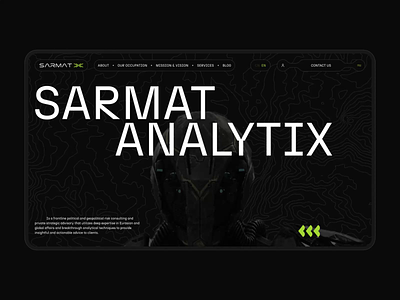 UX/UI for Sarmat Analytix 3d about us page animation design hero screen home page main page motion graphics ui uiux user experiance user interface ux web website