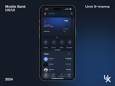 Mobile Bank UI app ui bank graphic design letter mobile app mobile bank app mobile bank ui mobile ui money transfer ui ux uxui webdesign