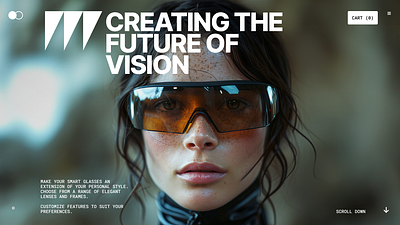 Future Of Vision Web design branding ui ux vision pro vision pro webdesign webdesign website