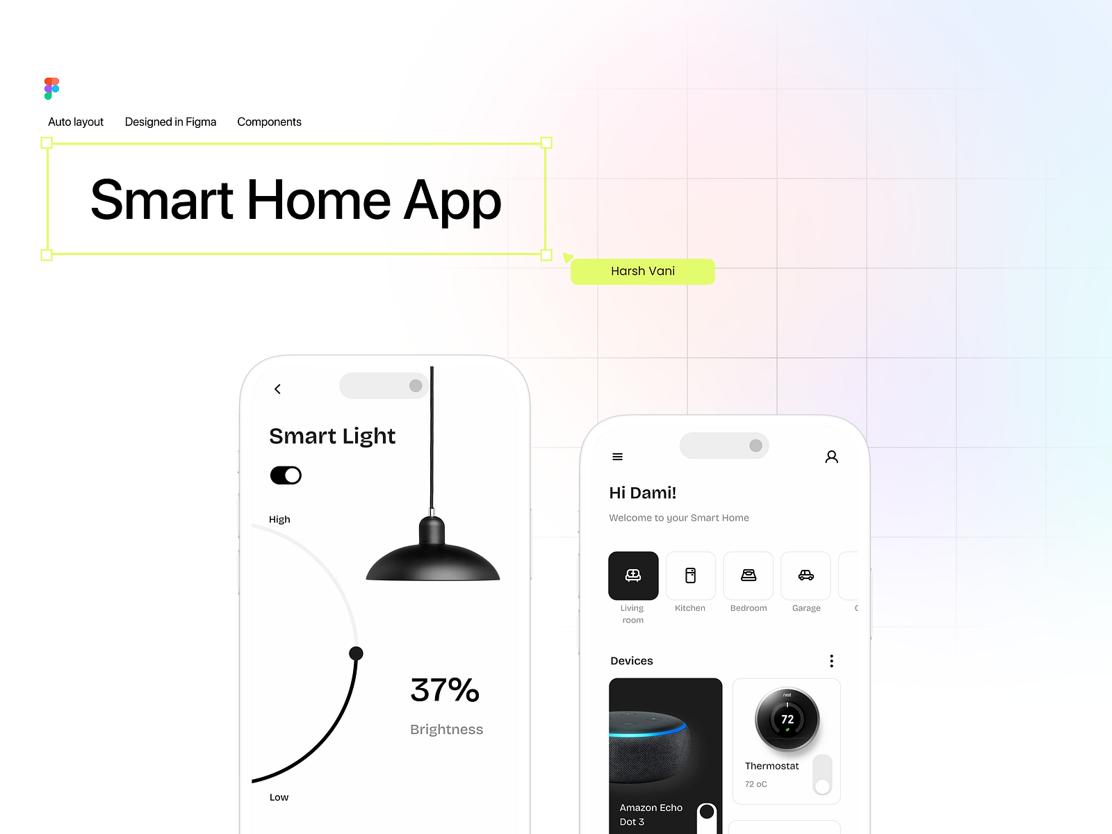 Smart Home App - UI/UX Design by Harsh Vani on Dribbble