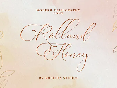 Rolland Honey - Modern Calligraphy Font calligraphy calligraphy font fonts handwritten modern font script font typeface wedding font