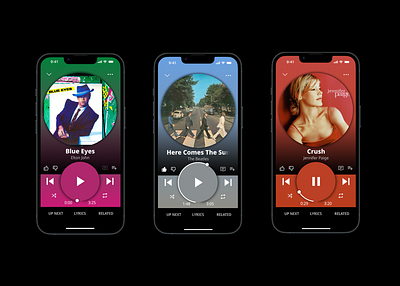 Music App UI design ui ux