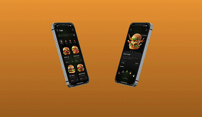 Food App 🍕🍔 By Uday Rajput 2024 3d animation april branding food graphic design latest may motion graphics ui