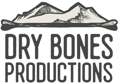 Dry Bones Productions Logo bones branding design film graphic design logo print typography vector video visual identity