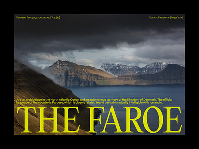 The Faroes | Editorial layout, pt. 9 design editorial faroes figma graphic design grid landing landing page layout minimal minimalism minimalist poster swiss typography ui ui design user interface web