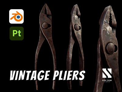 Vintage Pliers 3d pliers tool