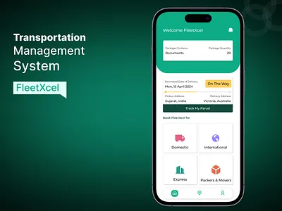 FleetXcel-Transportation Management System Design branding ui