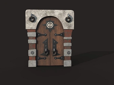 Viking Gate 3d branding fuegomotion game gate graphic design lowpoly props viking website