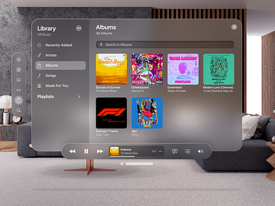 Apple Vision OS Design adobe xd app apple apple design apple product ar branding dark theme design hci hig ios design mr music product design ui ux vision pro vision pro ui design vr