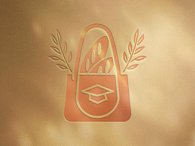 Logo Embossing on Material for a bread association association bakery branding bread design graphic design illustration logo mockup pastries visual identity