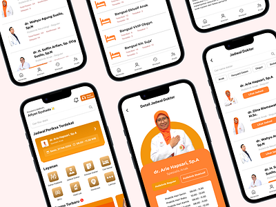Redesign of the Hospital Appointment App at PKU Solo .hospital app appointment app clinic app doctor app medical app pharmacy app