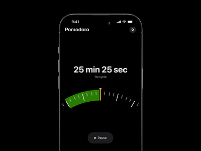 Pomodoro Timer app design ios mobile pomodoro timer ui uidesign