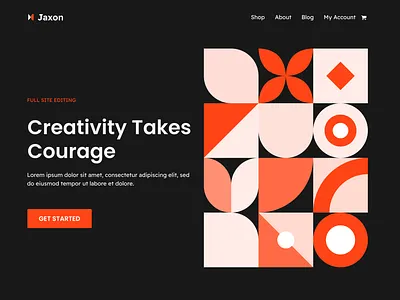 Jaxon FSE - Wordpress Theme branding figma fse full site editing illustration logo patterns ux ui wordpress wordpress design