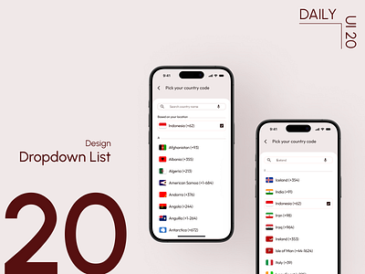Day 20: Dropdown List daily ui challenge dropdown list design internationalization microcopy ui design usability user experience user interface