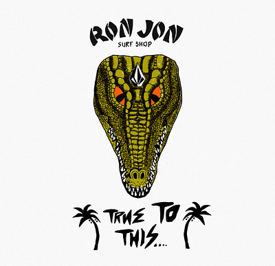 Volcom + Ron Jon #2 branding graphic design t shirt design