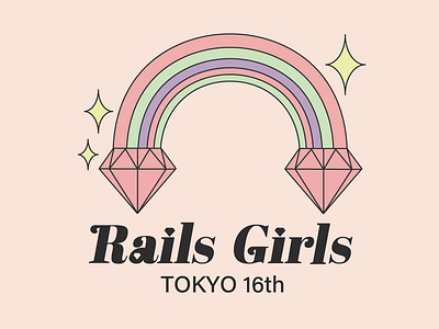 Logo Design for Rails Girls Tokyo 16th branding design graphic design illustration logo typography