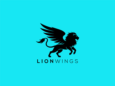 Lion Logo beast big cat boutique brave freedom jaguar king lion lion head lion logo lion wing logo lion wings lion wings logo lions safari security the lion wings wings lion wnig lion zoo