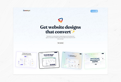 Starterlyst design ui website