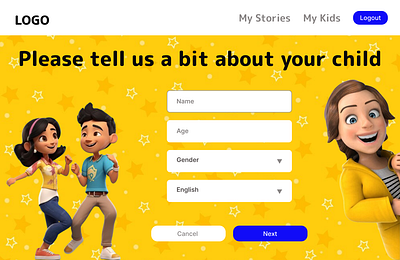 Kids App Design ui ux