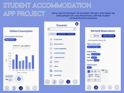 Multifunctional student accommodation app