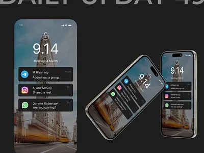 NOTIFICATION branding dailyui dribble graphic design motion graphics notification ui