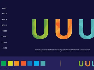 Letter U logo design brandign company profile design graphic design letter u logo logo u logo