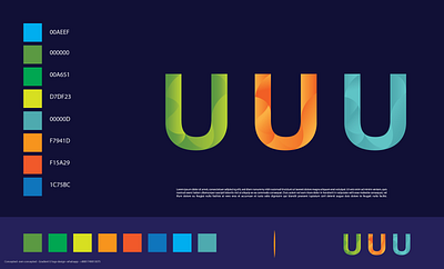 Letter U logo design brandign company profile design graphic design letter u logo logo u logo