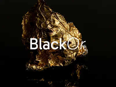 BlackOr Wordmark Logo brand logo design designer graphic design graphic designer logo design luxury logo wordmark logo