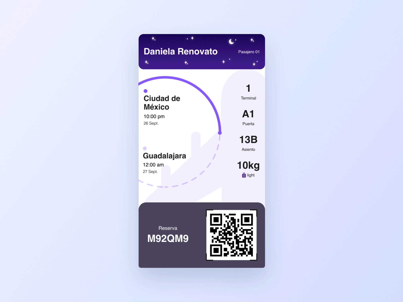 Boarding Pass design icon ux vector web