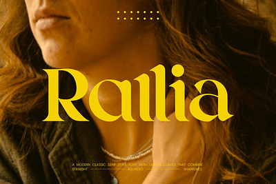 Rallia Modern Classic Serif bold display font logo font logotype monogram font retro serif serif font vintage serif