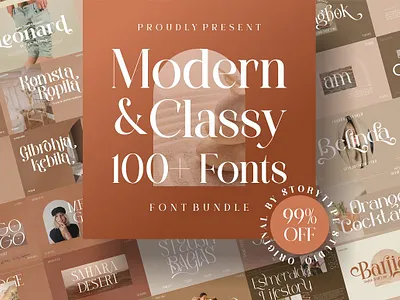 SALE! Mega Bundle 100+ Modern Font! boho font branding chic font fashion hipster logo font minimal font modern font retro font vintage font