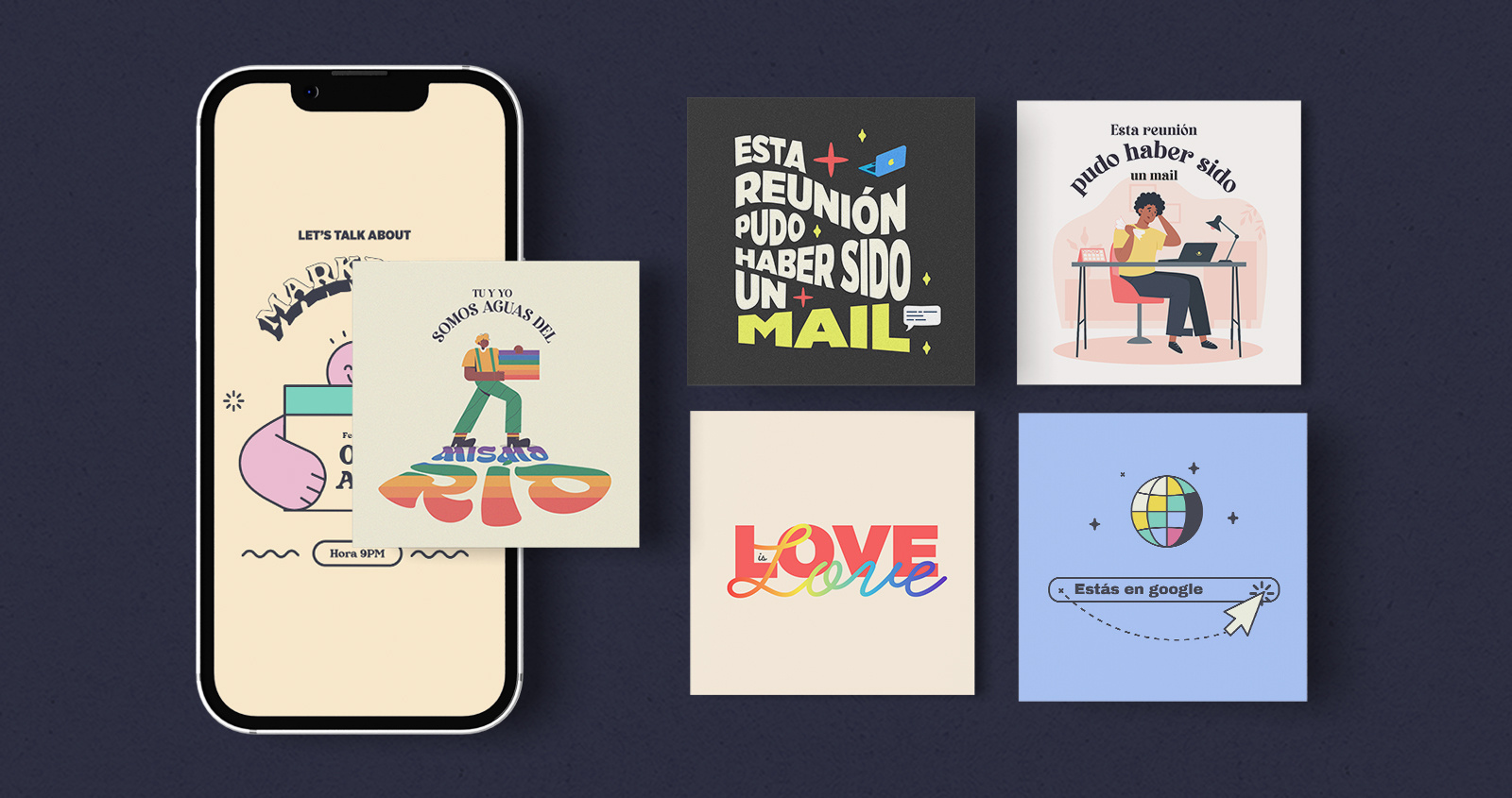 Social Media Content 3d branding content design graphic design illustration instagram phrases post post social media rrss social media technology ui ux vector visual identidy