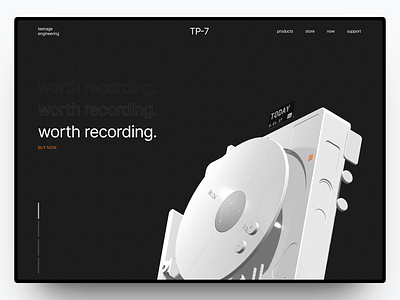 TP-7 - Concept Hero Design branding design graphic design hero landing page minimal ui web design website