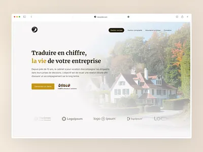 Accountant Landing Page accountant design hero landing page minimalist ui ux webdesign website white