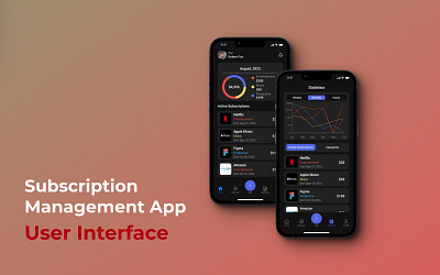 Subscription Management App UI app app design management app ui ui design uiux user interface
